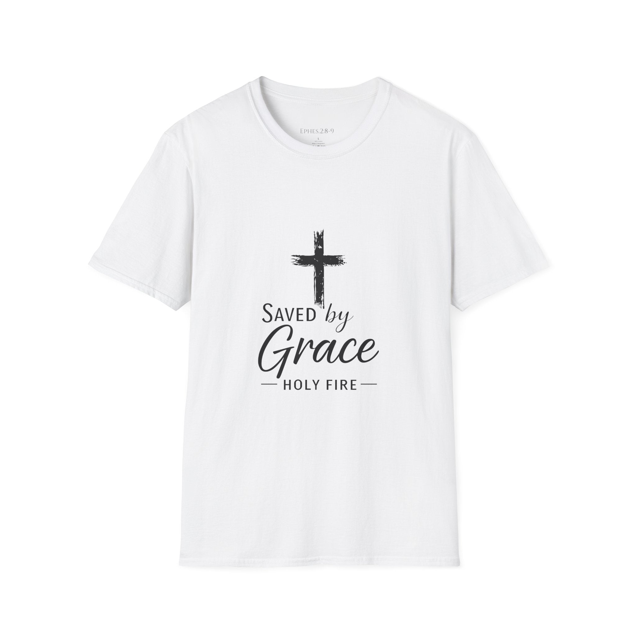 Christian 'Saved by Grace' T-Shirt - Inspirational Cross Faith Tee