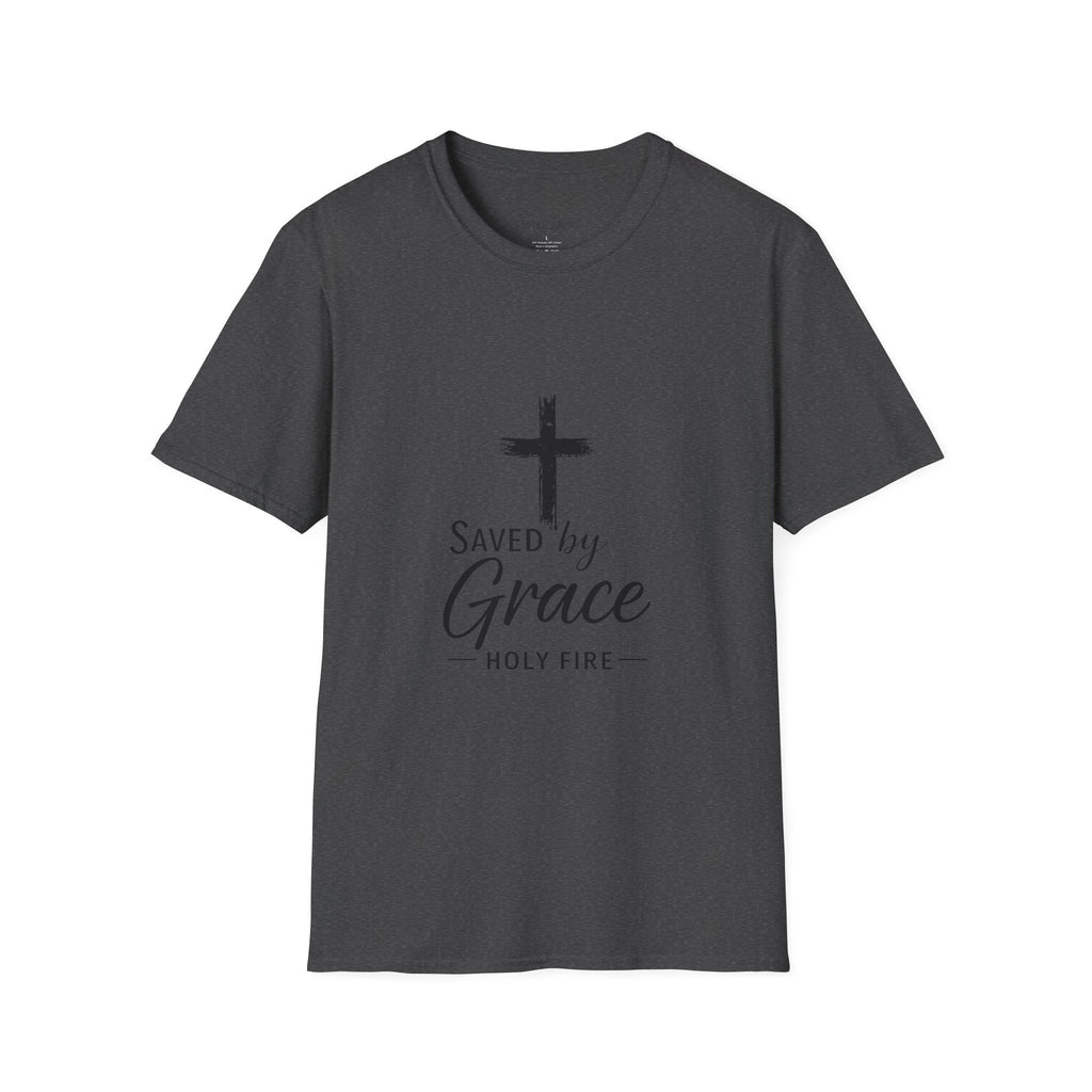 Christian 'Saved by Grace' T-Shirt - Inspirational Cross Faith Tee