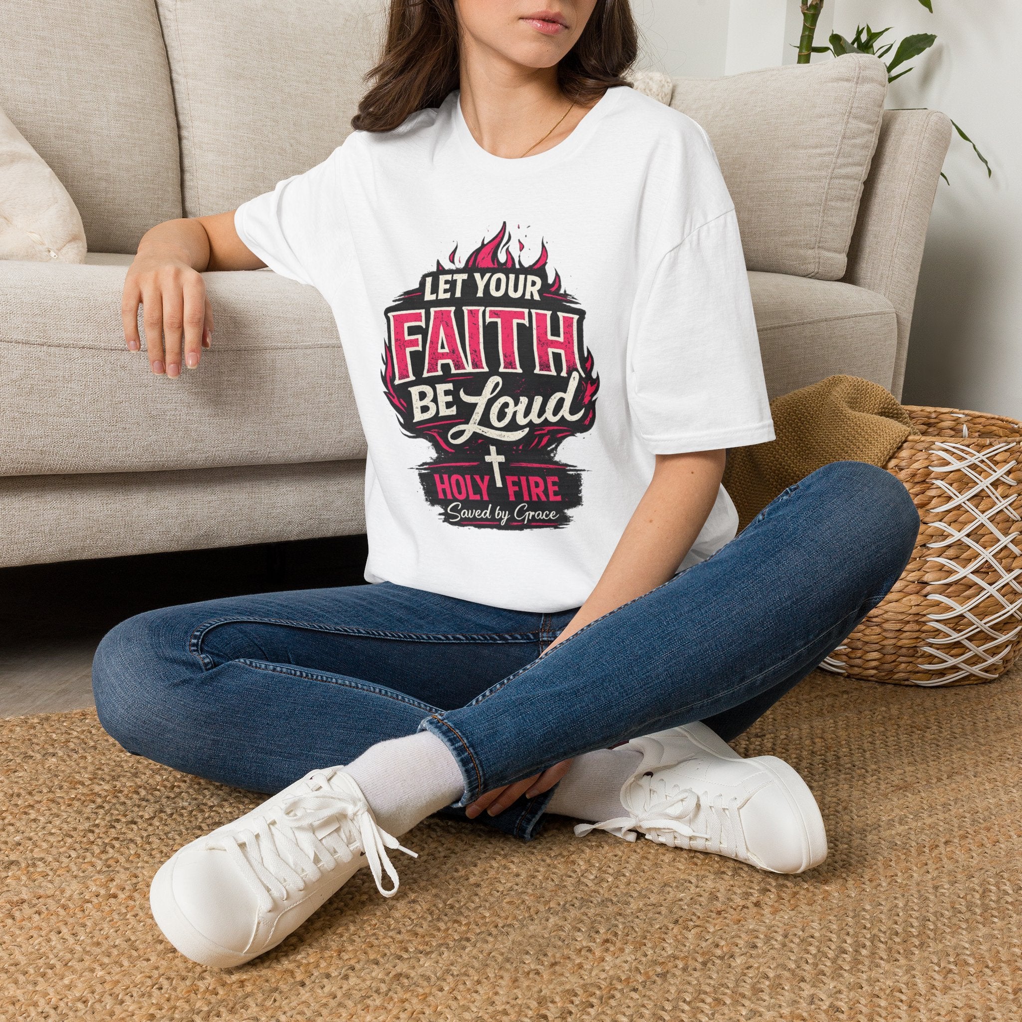 Let Your Faith Be Loud T-Shirt — Christian Inspirational Faith Design