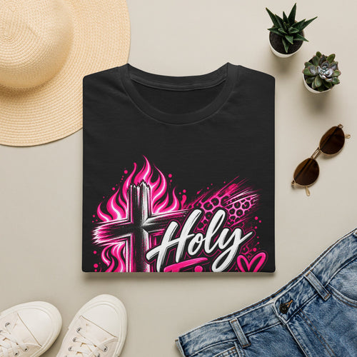 Holy Fire T-Shirt — "Holy Fire, Saved by Grace" Christian Faith Tee