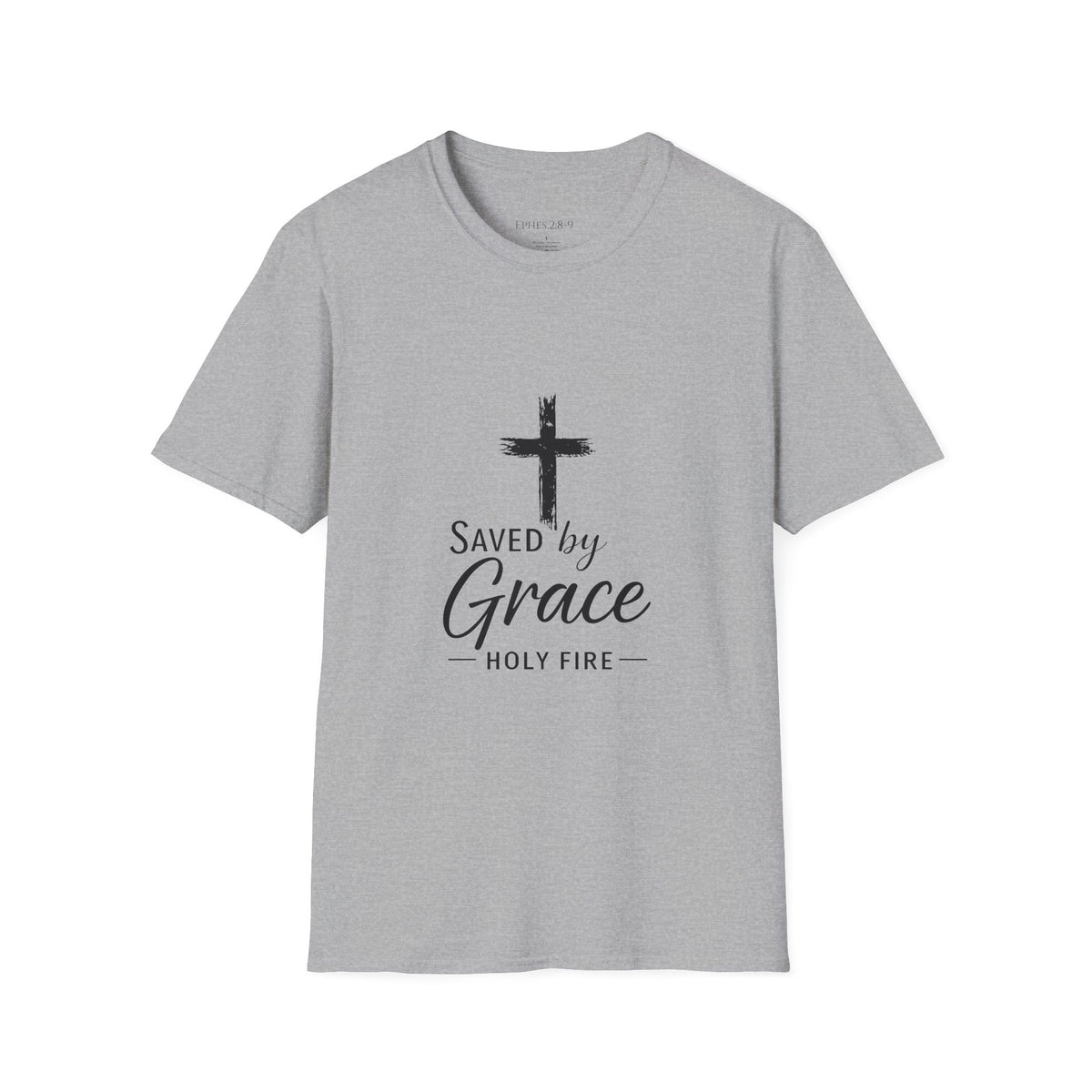 Christian 'Saved by Grace' T-Shirt - Inspirational Cross Faith Tee