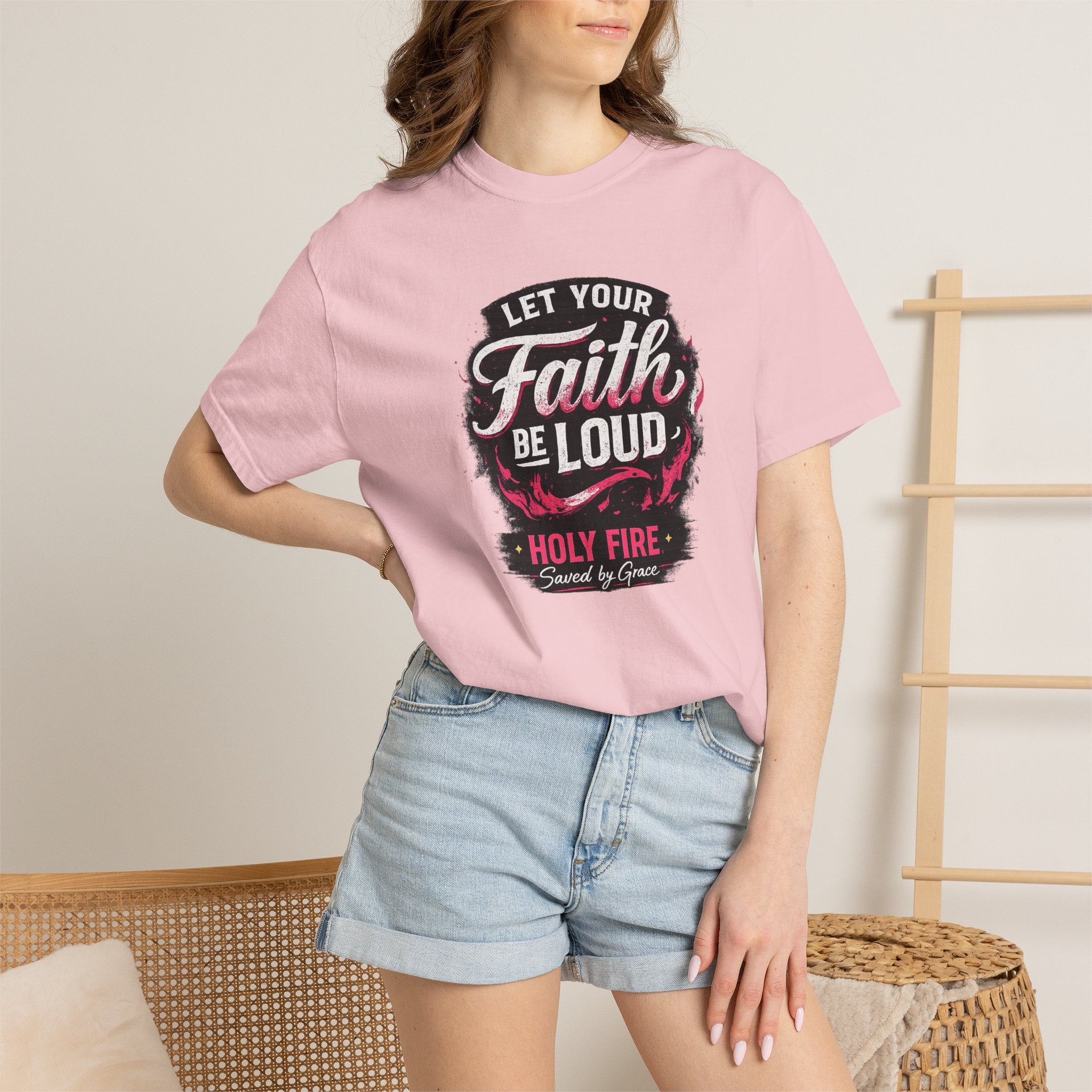 Faith Be Loud T-Shirt — "Let Your Faith Be Loud" Christian Graphic Tee